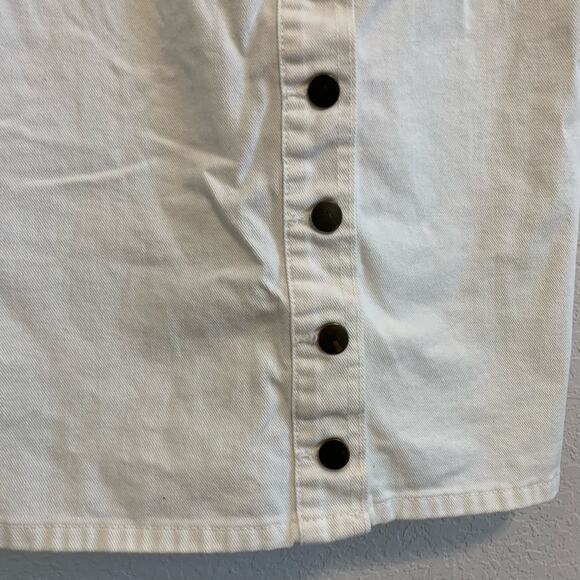 Urban Outfitters White Button-Down Mini Dress - Picture 4 of 5